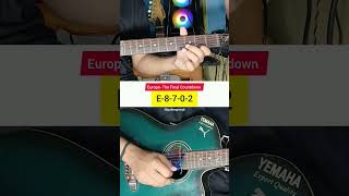 Europe The Final Countdown Guiter Cover  guitar guitarlesson guitartutorial guitarcover [upl. by Helali]