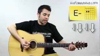 POLLITO PIO GUITARRA TUTORIAL ACORDES PULCINO PIO TAB guitar español como tocar [upl. by Mariya]