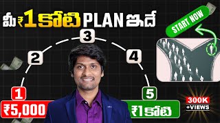 తక్కువ జీతం తో Rs1 కోటి ఎలా సంపాదించాలి Financial Planning for beginners [upl. by Koosis719]