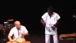 Daniel Genton plays Guaguanco descarga just with Clave Mamoudou salsa [upl. by Auqinimod]