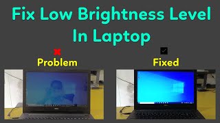 How to fix low brightness level in Laptop  Laptop Screen Brightness is very low how to fix [upl. by Aniat]