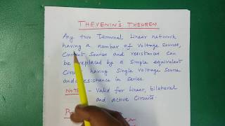 Thevenins Theorem in tamil  Network Theorem  Lecture8 [upl. by Sanferd]