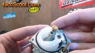 TwoStroke Scooter  ATV Carburetor Settings And Adjustments 4of4  Jetting amp Float Height [upl. by Dnalevets]