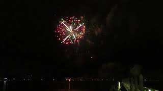 4th of July Fireworks Finale 2018 with lightning  Downtown West Palm [upl. by Alvin]