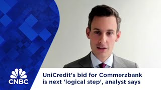 UniCredits bid for Commerzbank is next logical step analyst says [upl. by Ivetts]