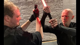 Juyo  Trakata  lightsaber practice at SaberArts [upl. by Yelac]