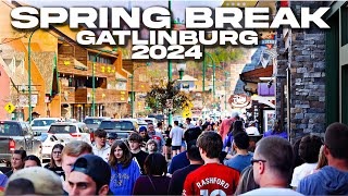 GATLINBURG MARCH 14 2024 Sights amp Sounds Spring Break St Patricks Day Weekend [upl. by Luar]