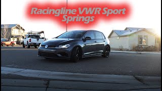 Installing Golf R Racingline VWR Sport Springs channel updates [upl. by Kreager]