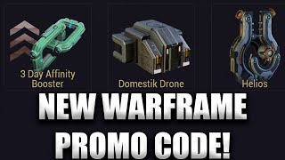 Warframe Promo Code Free Domestik Drone Helios 3 Day Affinity Booster [upl. by Ynneh90]