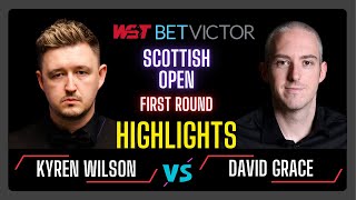 Kyren Wilson vs David Grace  Round One Highlights  Scottish Open 2024 snooker2024 kyrenwilson [upl. by Morey]