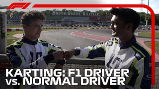 Karting Challenge F1 Driver vs Normal Driver [upl. by Oregolac]