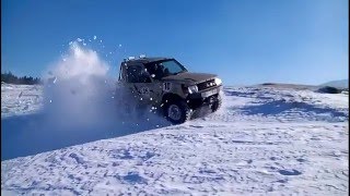 Mitsubishi Pajero 30v6 Modifed Off road in Snow [upl. by Llirpa749]