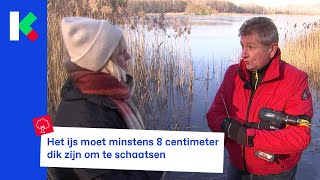 Schaatsen op vijvers of niet Maurane zoekt het uit [upl. by Attenrad105]