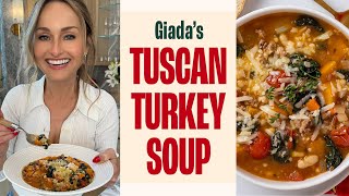 Indulge in the Heartwarming Flavors of Giadas Tuscan Turkey Soup [upl. by Nylg310]