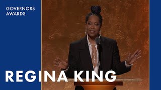 Regina King Honors Angela Bassett  14th Governors Awards 2024 [upl. by Cristal]