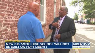 New EE Smith High School will not be built on Fort Liberty [upl. by Yolane]