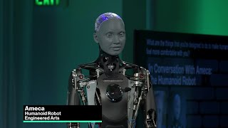 EA’s Ameca the AI Powered Robot Discusses the Future [upl. by Wilkey]