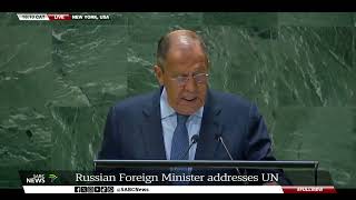 79th UNGA I Russias Foreign Minister Sergey Lavrov addresses UN General Assembly [upl. by Jude776]