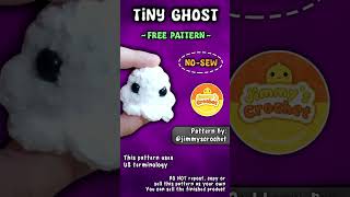 TINY GHOST👻 FREE PATTERN amigurumi crochet freepattern crochetpatterns amigurumipattern [upl. by Halihs]