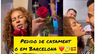 Sthefane Matos tem surpresa inesperada em Barcelon pedido de casamento [upl. by Leirua18]