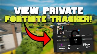 How to See Private Fortnite Tracker EASY [upl. by Florian]