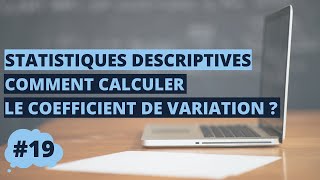 Comment calculer le coefficient de variation  Statistiques 1 [upl. by Yraunaj]