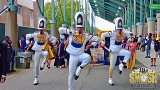 North Carolina AampT BGMM Marching Out vs Norfolk 2023 [upl. by Llerrut]