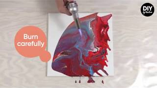 Panduro DIY – Burnt Acrylic Paint Pouring [upl. by Imak]