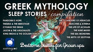 Bedtime Sleep Stories  💙 7 HRS Greek Mythology Stories Compilation 🔥  Famous Greek Myths [upl. by Fairfield]