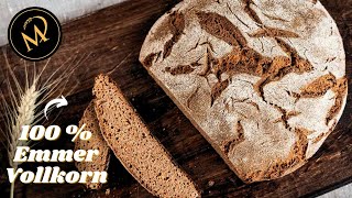 Emmer Vollkornbrot mit Sauerteig [upl. by Matuag]