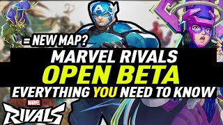 Marvel Rivals Open Beta  Release Date New Wakanda Map Captain America Psylocke marvelrivals [upl. by Enait]