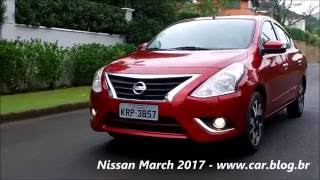 Nissan Versa 2017 Automático CVT  preços consumo detalhes  wwwcarblogbr [upl. by Ycam]