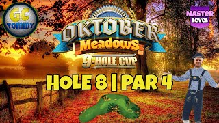 Master QRFR Hole 8  Par 4 EAGLE  Oktober Meadows 9hole cup Golf Clash Guide [upl. by Collis]