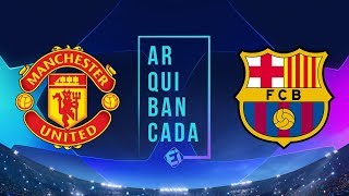 MANCHESTER UNITED X BARCELONA NARRAÇÃO  CHAMPIONS LEAGUE [upl. by Wollis70]