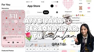 ◌ 𓈀 APPS PARA PERSONALIZAR TU CELULAR 2023 [upl. by Airdua399]