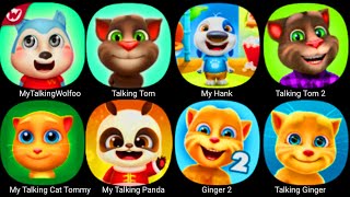 MY TALKING WOLFOO TALKING TOM MY TALKING HANK TALKING TOM 2 VIRTUAL PET TOMMY MY TALKING PANDA [upl. by Saied587]