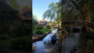 Giethoorn A CarFree Village That Will Steal Your Heart 😍 netherlands holland giethoorn shorts [upl. by Dimitry]