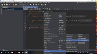 NetBeans Collapse amp Expand Methods  Keyboard Shortcut Key [upl. by Ahsai]