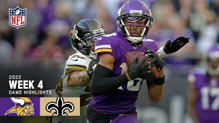 Minnesota Vikings vs New Orleans Saints  Week 4 2022 Game Highlights [upl. by Yboj586]