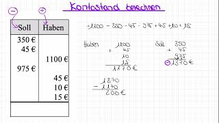 rationale Zahlen Kontostand berechnen [upl. by Atnoed]