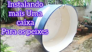 Montando a caixa de 1000 litros para criar peixes [upl. by Alic]