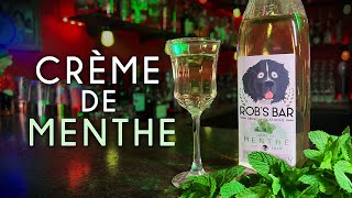 DIY Crème de Menthe 🌿 with Fresh Mint – Easy Homemade Liqueur [upl. by Nitreb]