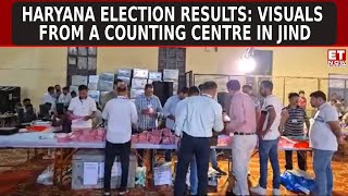 Haryana Election Results 2024 Live Updates Visuals From Counting Centre In Jind Counting Of VoteS [upl. by Ichabod231]