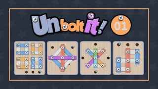 Unbolt it  Wood Nuts Puzzle  Gameplay pt01  Level 110 [upl. by Fruin551]