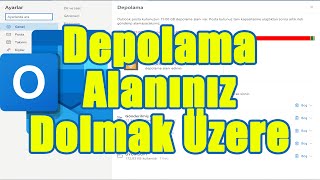 Outlook Depolama Alanınız Dolmak Üzere Çözümü [upl. by Aromas]