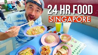 The Ultimate 24 Hour FOOD Tour in SINGAPORE [upl. by Kurzawa]