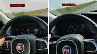 Stock air filter vs KampN sport Fiat tipo [upl. by Wei]