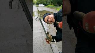 S0371 Unclogging a storm drain after rain in Germany shorts [upl. by Ymmij]