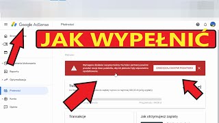 Jak wypełnić formularz podatkowy w adsense [upl. by Nonnerb]