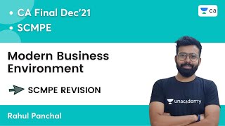 Modern Business Environment  SCMPE Revision  CA Final Dec 2021  Rahul Panchal [upl. by Myke]